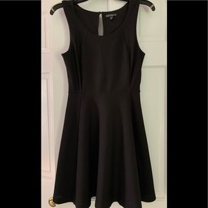 EXPRESS Beautiful Little Black Cocktail Dress! Ribbed Stretchy Size XS
